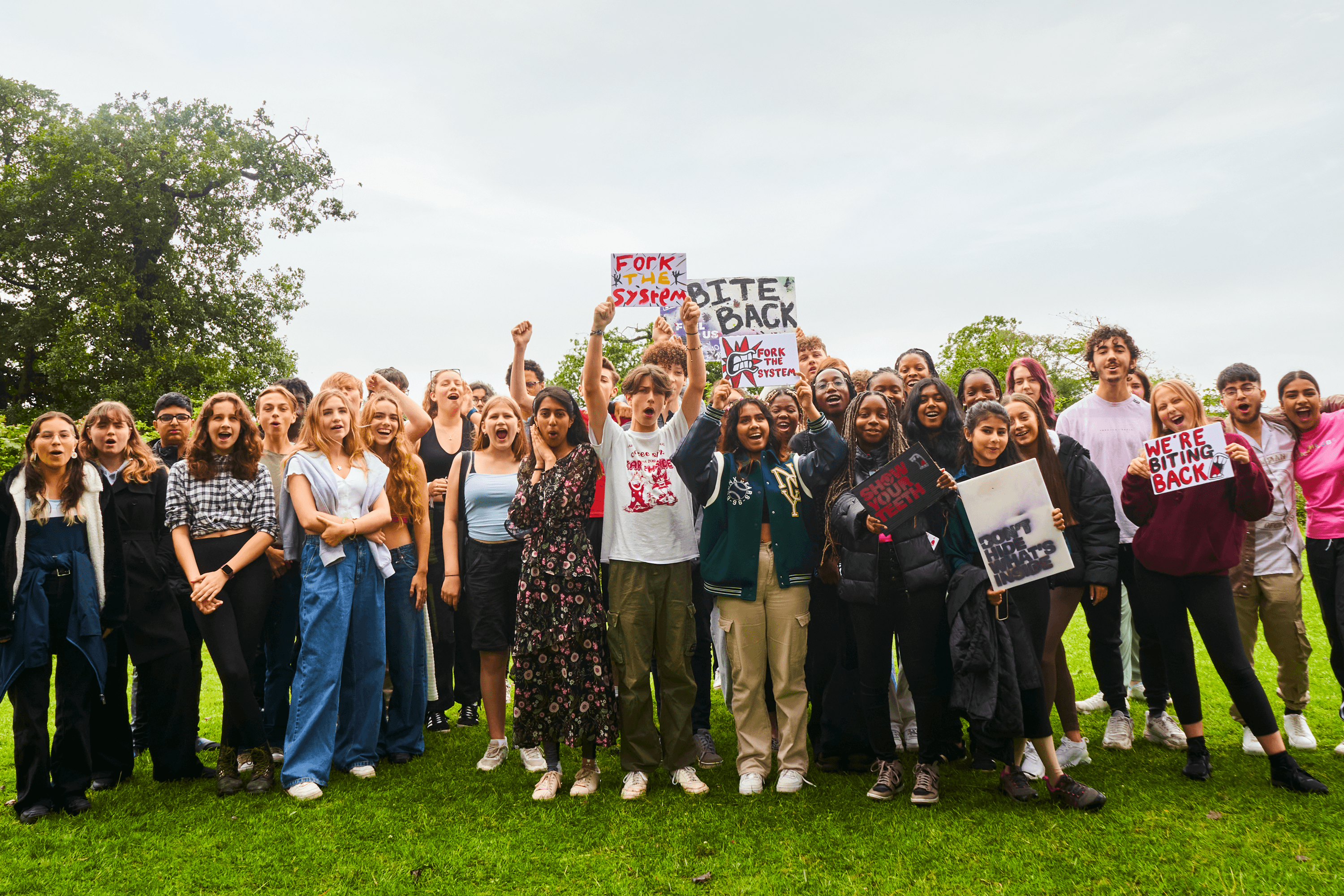 Group shot of Bite Back activists