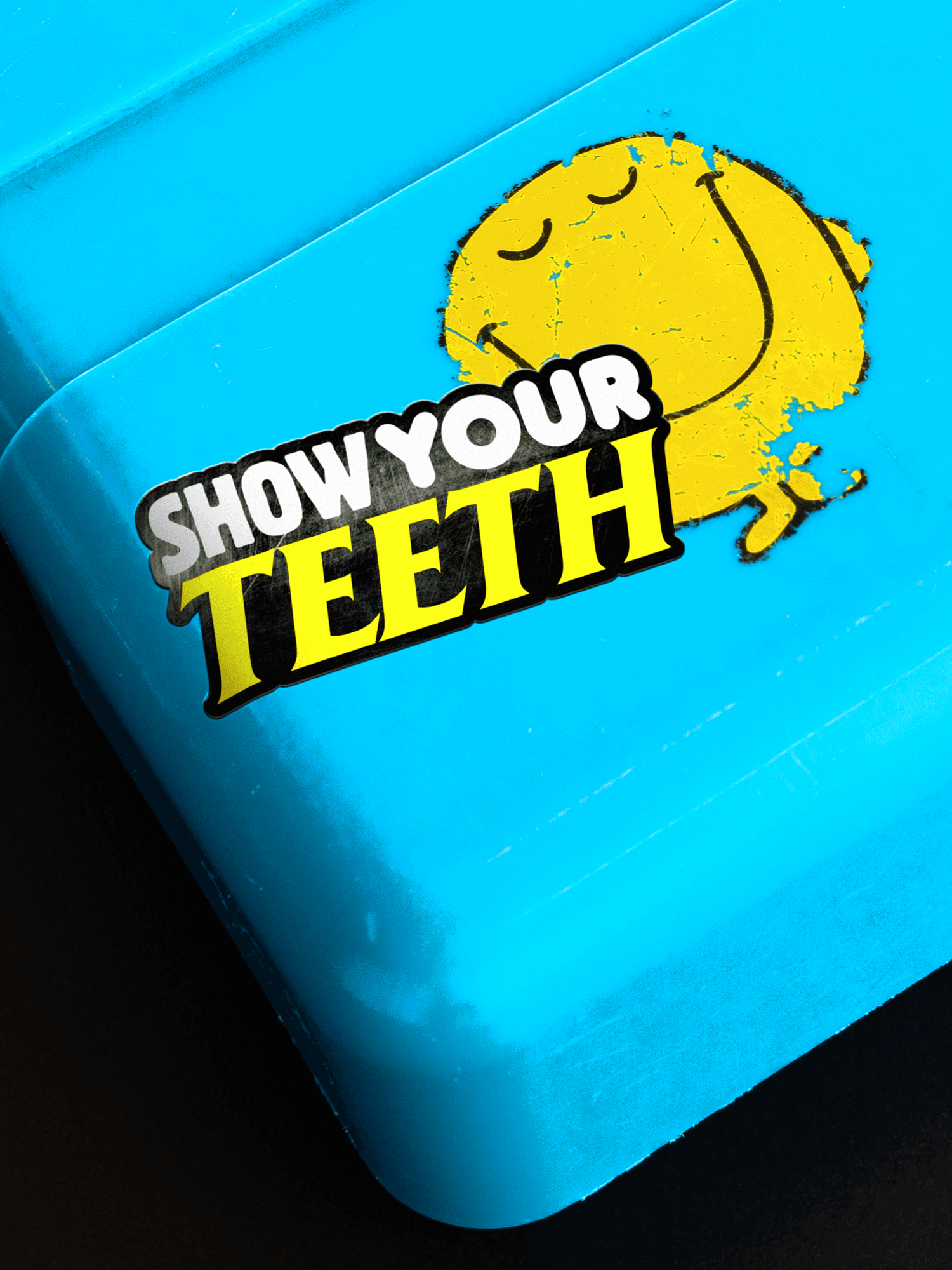 A Bite Back sticker placed on top of a lunchbox